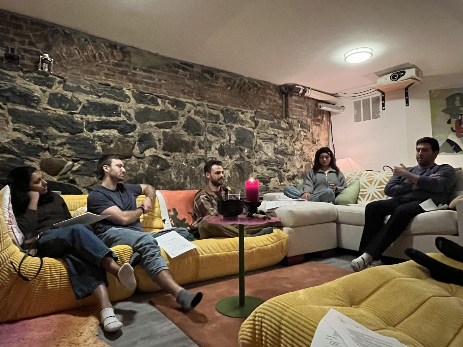 A moment from a Hearth gathering.